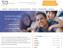 Tablet Screenshot of blakedentistry.com